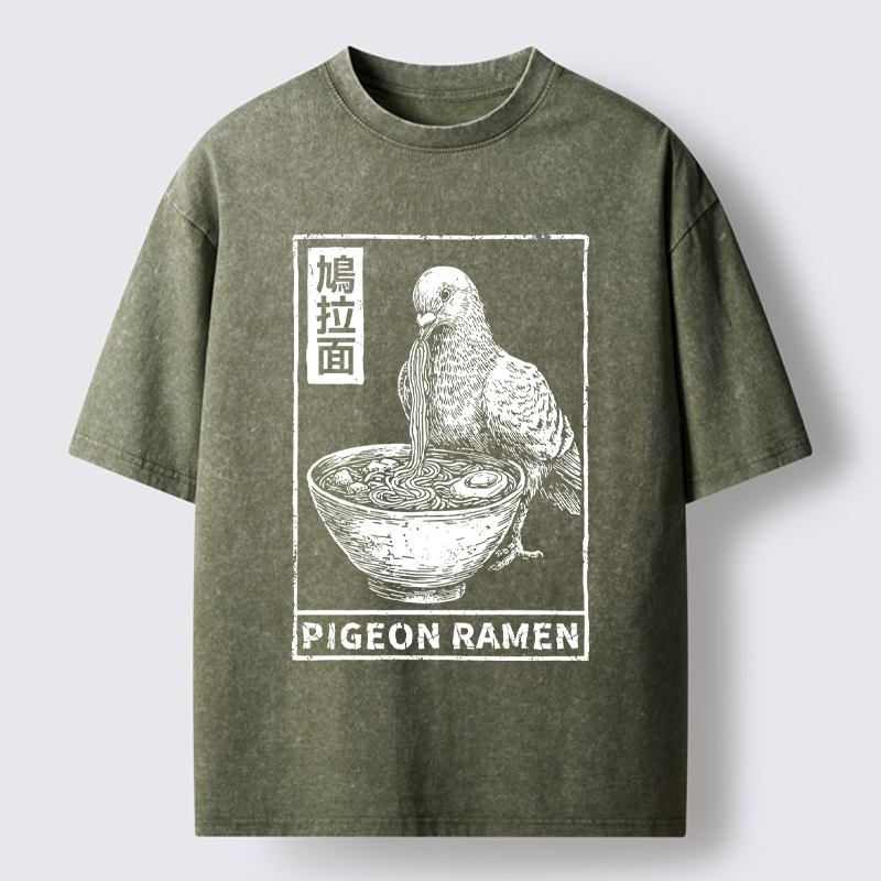 Tokyo-Tiger The Ramen Dove Washed T-Shirt