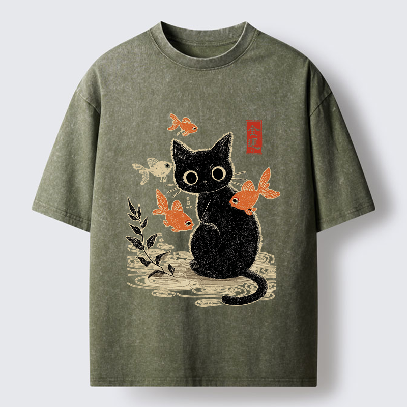 Tokyo-Tiger Paws of Prosperity Washed T-Shirt