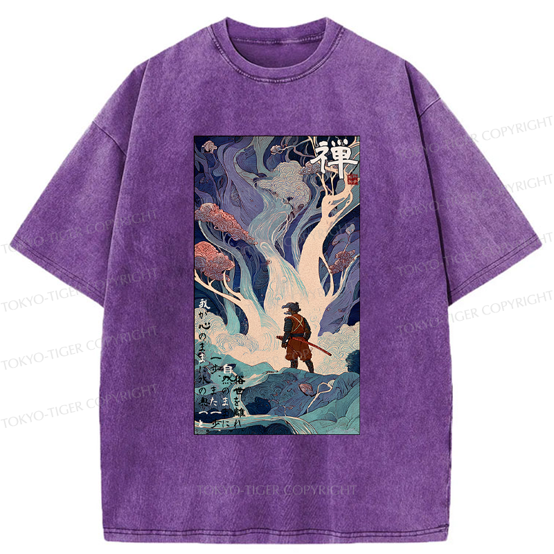 Tokyo-Tiger Following The Heart Into Nature Washed T-Shirt