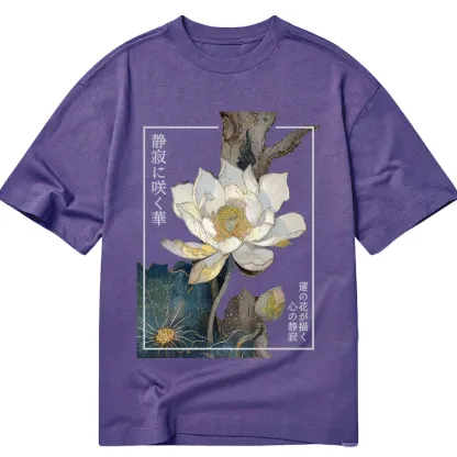 Tokyo-Tiger Blooming Lotus Japan Classic T-Shirt