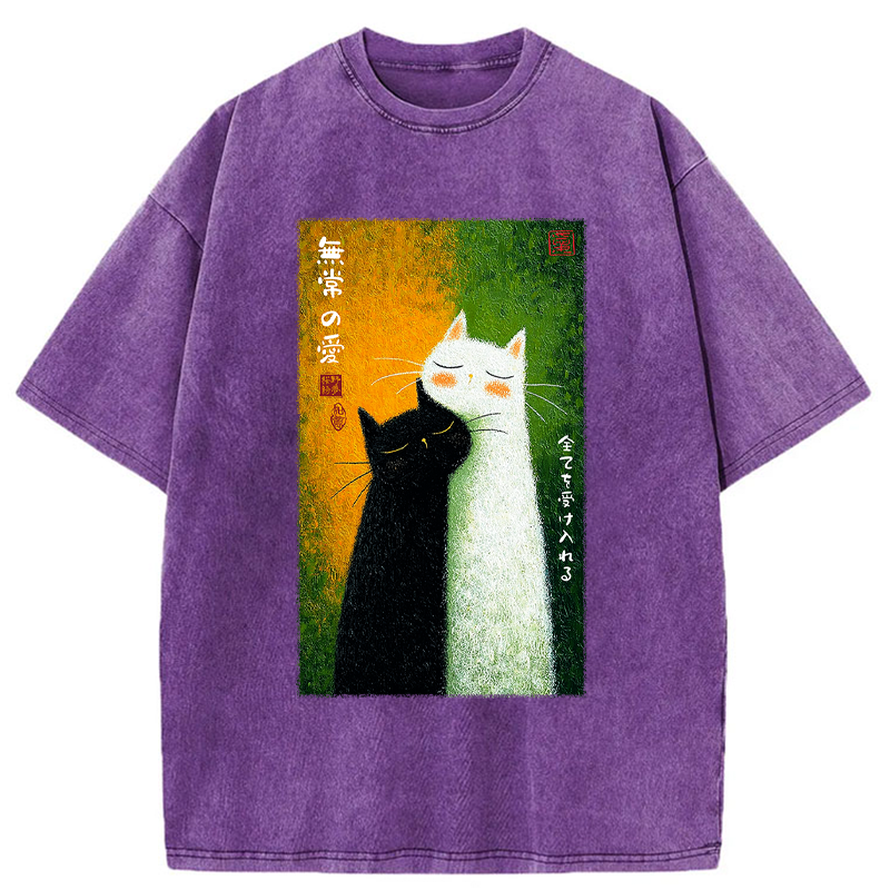 Tokyo-Tiger All Embraced by Transient Love Washed T-Shirt