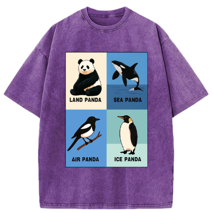 Tokyo-Tiger Panda Multiverse Washed T-Shirt