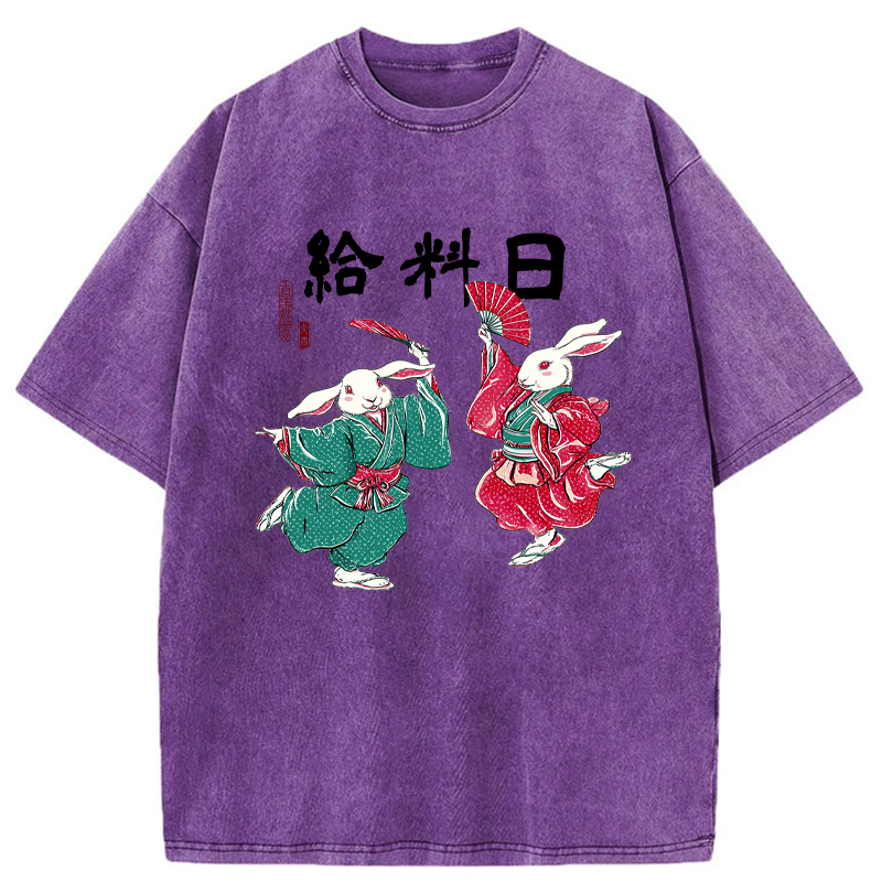 Tokyo-Tiger Payday Dancing Bunnies Washed T-Shirt