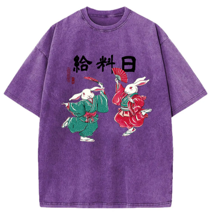 Tokyo-Tiger Payday Dancing Bunnies Washed T-Shirt