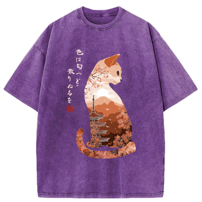 Tokyo-Tiger Beauty in Transience Washed T-Shirt