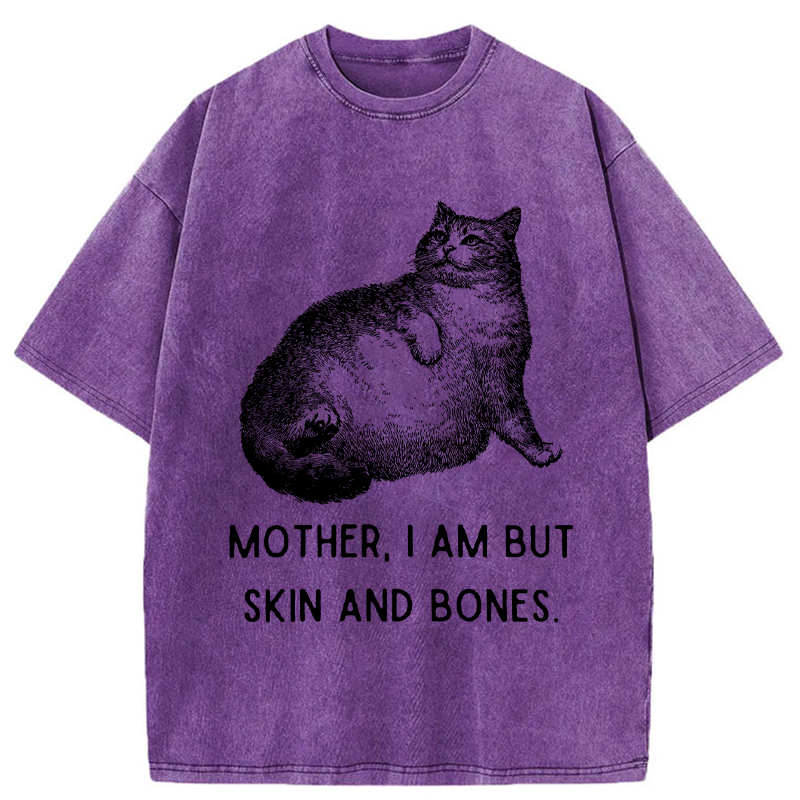 Tokyo-Tiger Skin & Bones Cat Washed T-Shirt