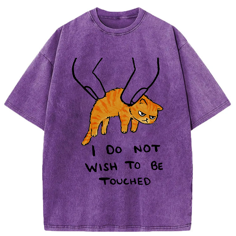 Tokyo-Tiger No Touchy Cat Washed T-Shirt