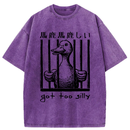 Tokyo-Tiger Silly Goose Lockup Washed T-Shirt