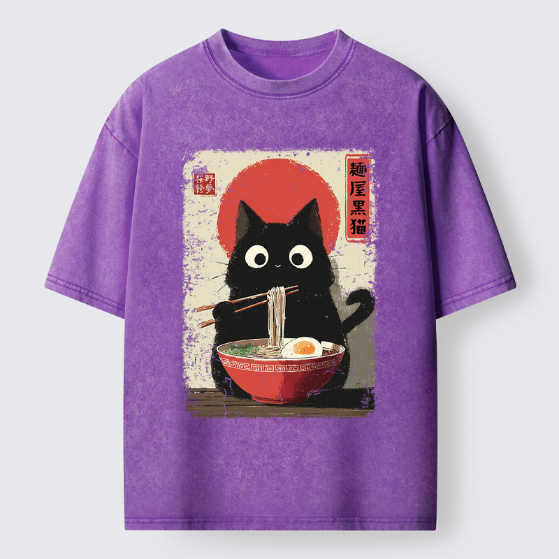 Tokyo-Tiger Slurp Meowster Washed T-Shirt