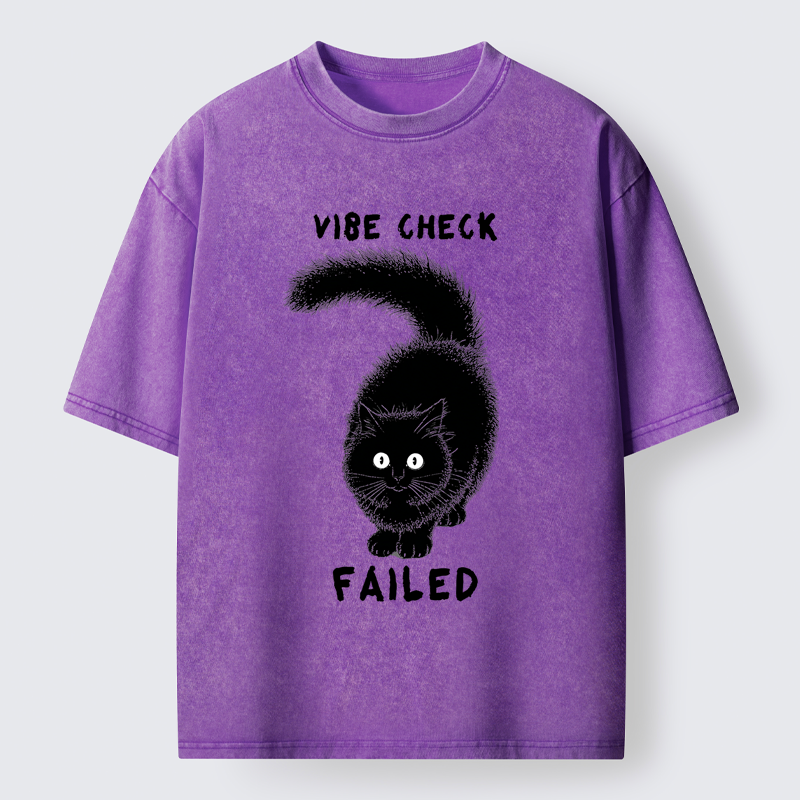 Tokyo-Tiger Cat's Vibe Check Washed T-Shirt