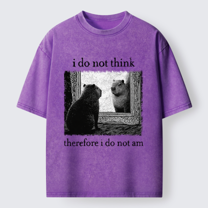 Tokyo-Tiger Capybara Paradox Washed T-Shirt