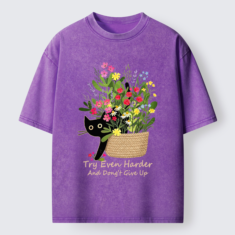 Tokyo-Tiger Bloom&Persevere Washed T-Shirt