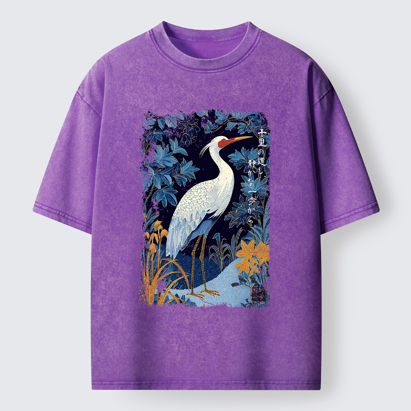 Tokyo-Tiger The Journey of a Thousand Miles Washed T-Shirt