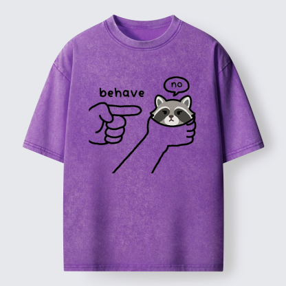 Tokyo-Tiger Rebellious Raccoon Washed T-Shirt