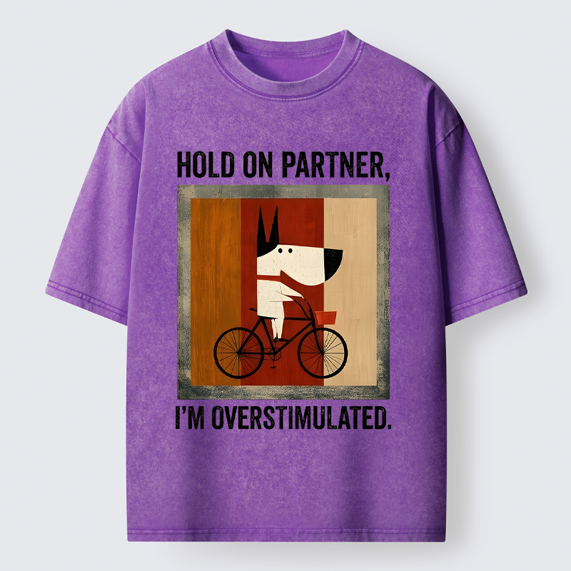 Tokyo-Tiger Overstimulated Pup Washed T-Shirt