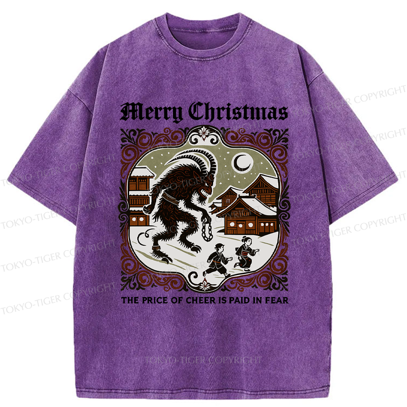 Tokyo-Tiger The Price of Cheer is Paid in Fear Washed T-Shirt