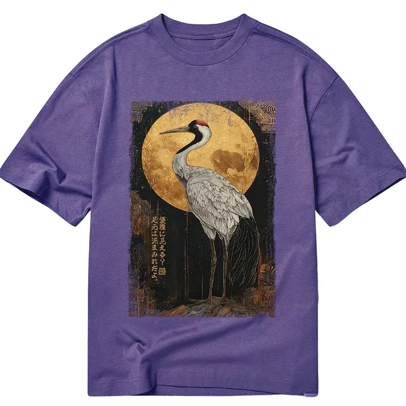 Tokyo-Tiger Vintage Japanese Crane Kanji Classic T-Shirt
