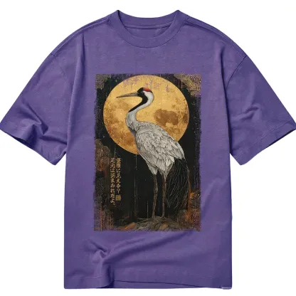Tokyo-Tiger Vintage Japanese Crane Kanji Classic T-Shirt