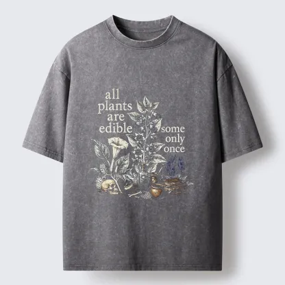 Tokyo‑Tiger Funny Toxic Flora Washed T‑Shirt