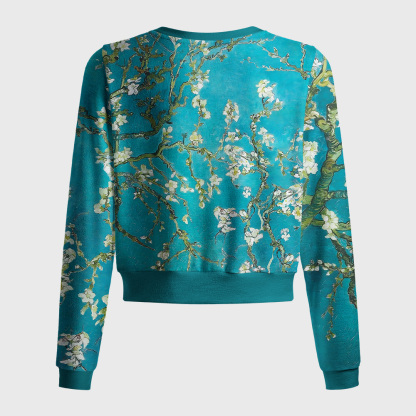 Tokyo-Tiger Blossoming Almond Tree Women's Lightweight Cardigan