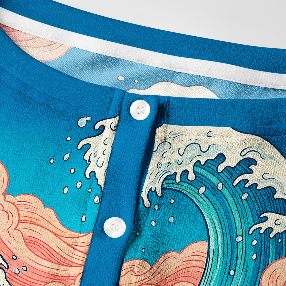 Tokyo-Tiger Ukiyo‑e Tides Women's Lightweight Cardigan