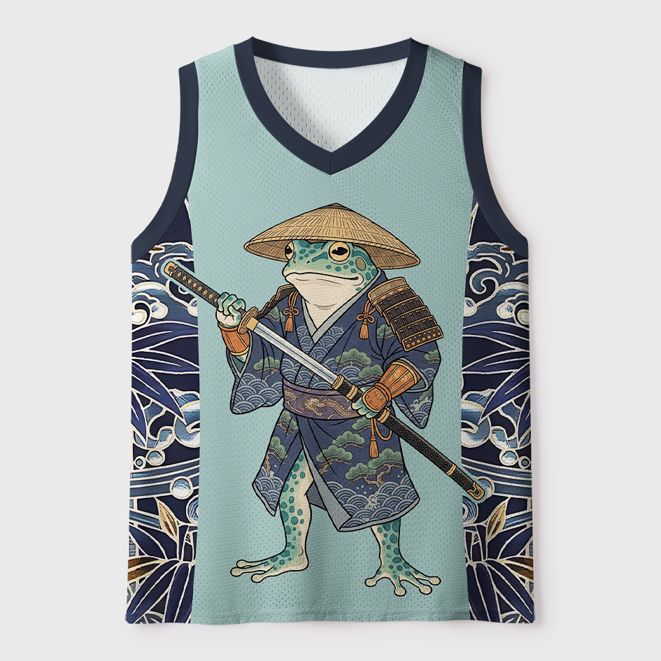 Tokyo-Tiger Vintage Japanese Ronin Frog Mesh Tank Top Sale