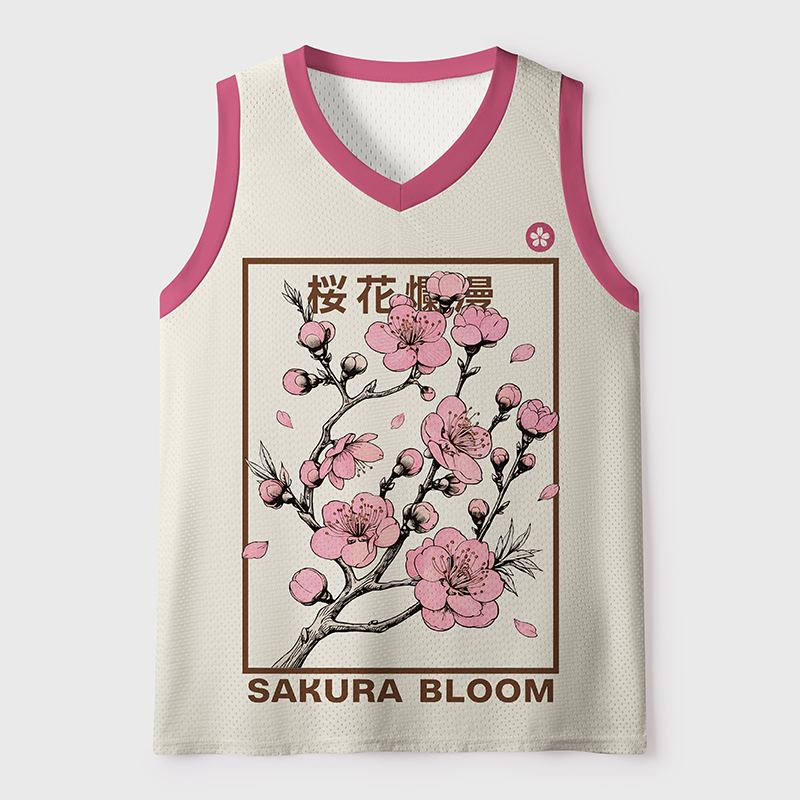 Tokyo-Tiger Sakura Fubuki Mesh Tank Top