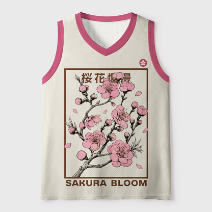 Tokyo-Tiger Sakura Fubuki Mesh Tank Top