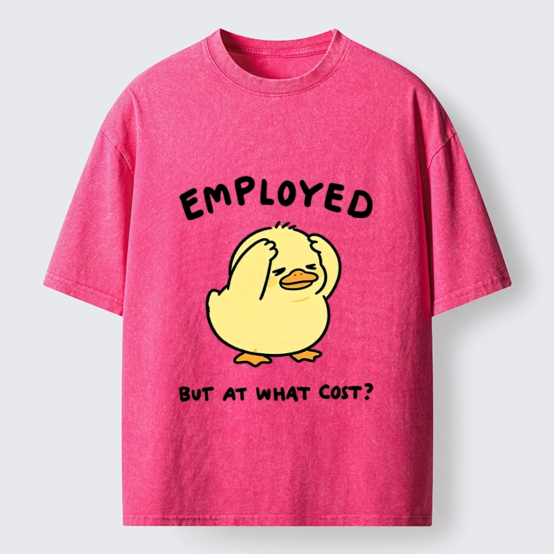 Tokyo‑Tiger Funny Work Duck Washed T‑Shirt