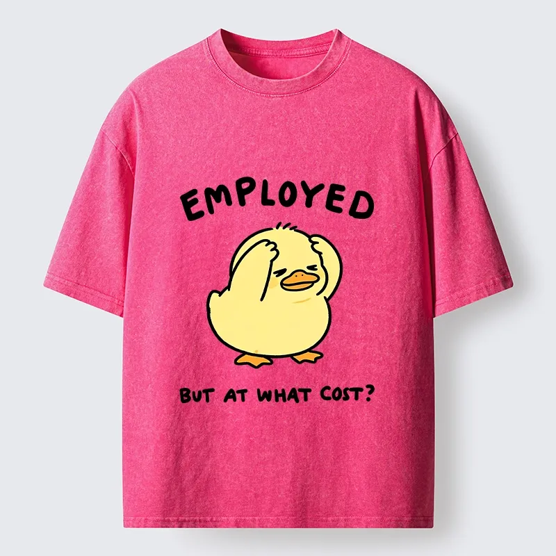 Tokyo‑Tiger Funny Work Duck Washed T‑Shirt