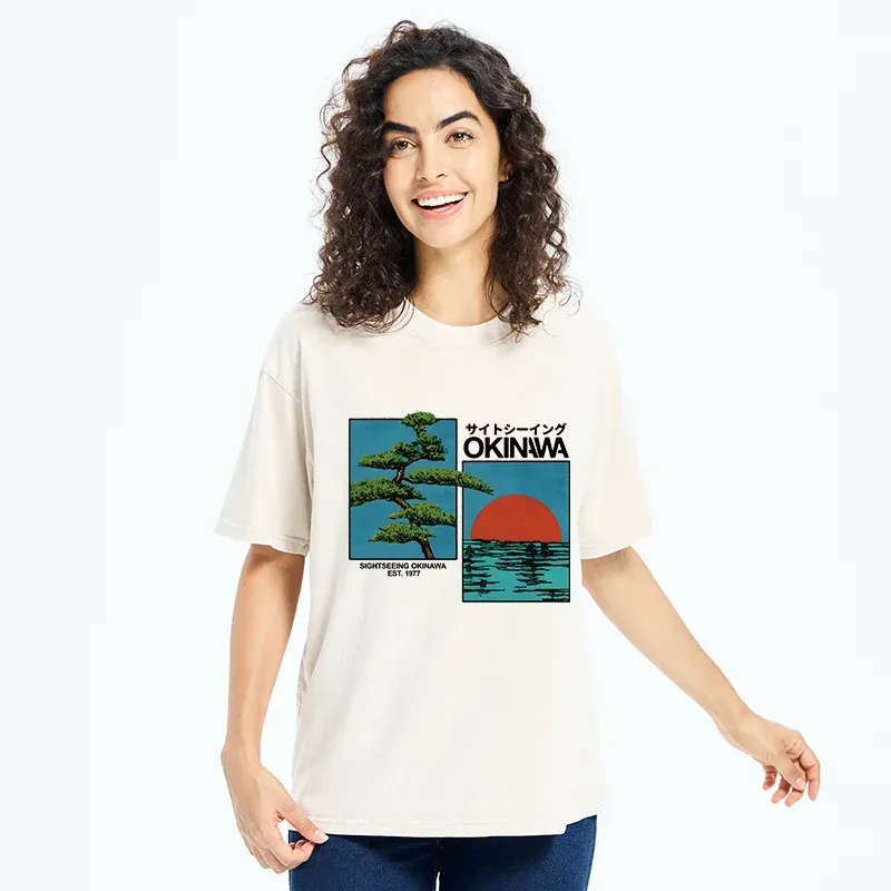 Tokyo-Tiger Japanese Bonsai Washed T-Shirt