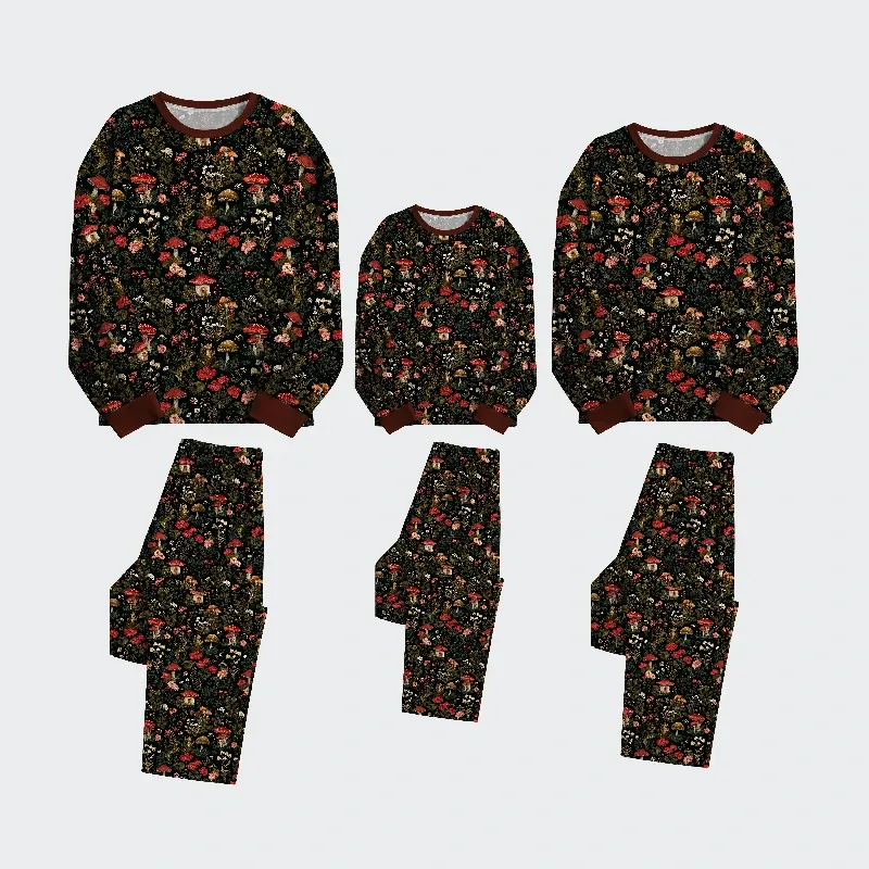 Tokyo-Tiger Enchanted Forest Mushroom Family Pajama Sets
