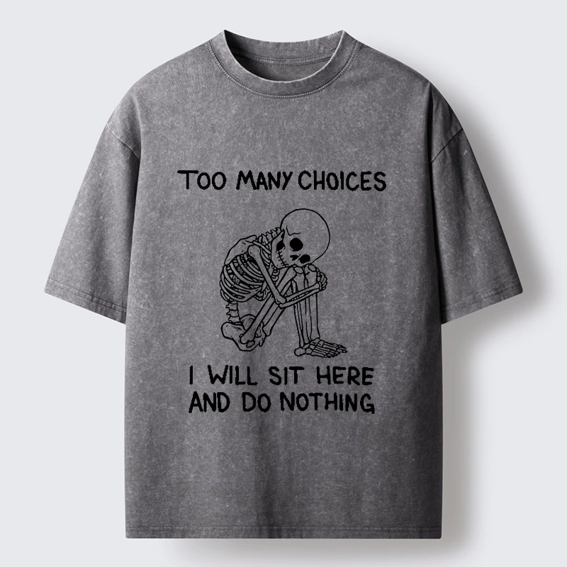 Tokyo‑Tiger Meme Do Nothing Washed T‑Shirt