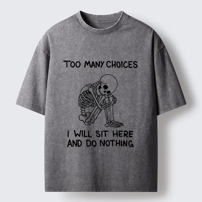 Tokyo‑Tiger Meme Do Nothing Washed T‑Shirt