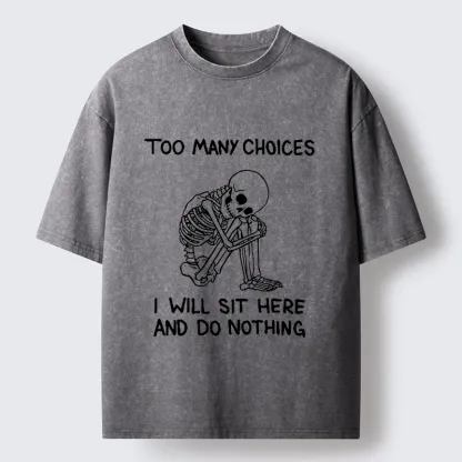 Tokyo‑Tiger Meme Do Nothing Washed T‑Shirt