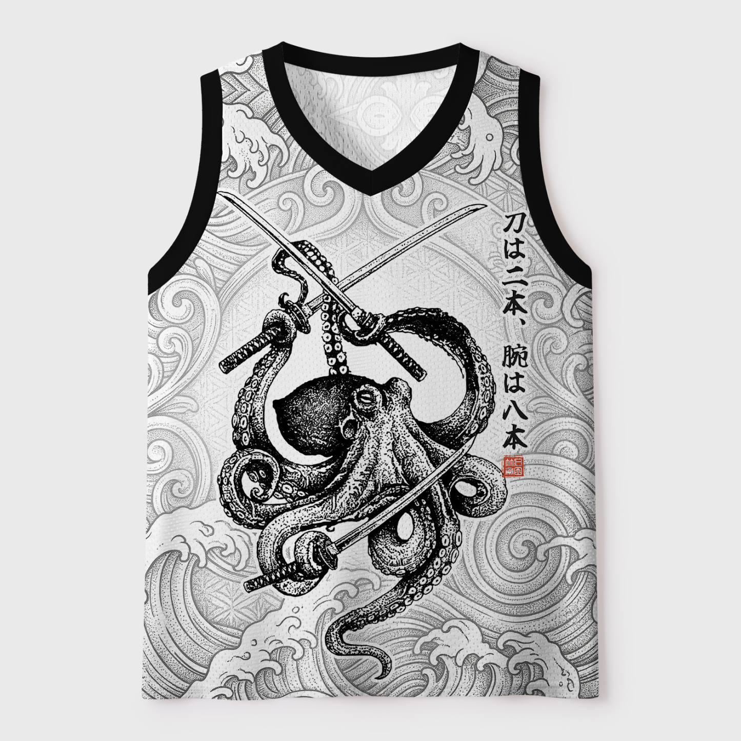 Tokyo-Tiger Samurai Octopus Warrior Mesh Tank Top Sale