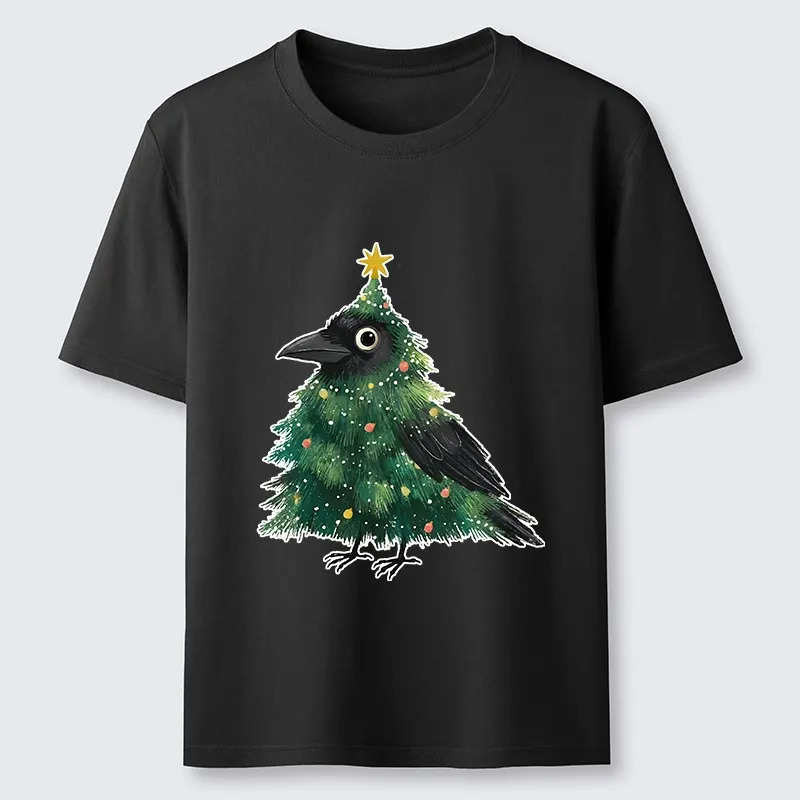 Tokyo-Tiger Cute Christmas Tree Crow Classic T-Shirt