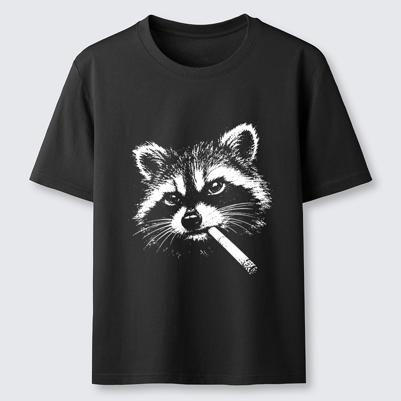 Tokyo-Tiger Vintage Smoking Raccoon Classic T-Shirt