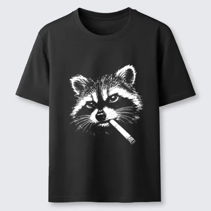 Tokyo-Tiger Vintage Smoking Raccoon Classic T-Shirt