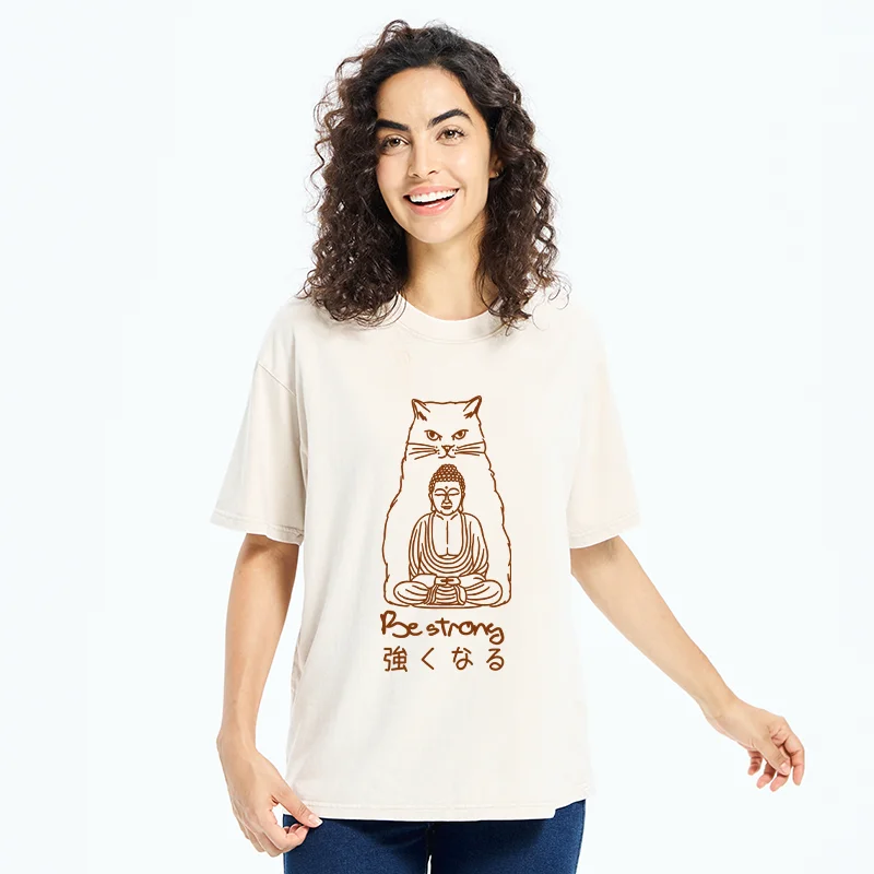 Tokyo-Tiger Best Backer Funny Washed T-Shirt
