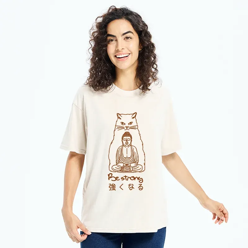 Tokyo-Tiger Best Backer Funny Washed T-Shirt