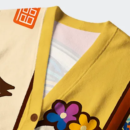 Tokyo-Tiger More Spaghetti Less Upsetti Goose Ugly Cardigan Sweater