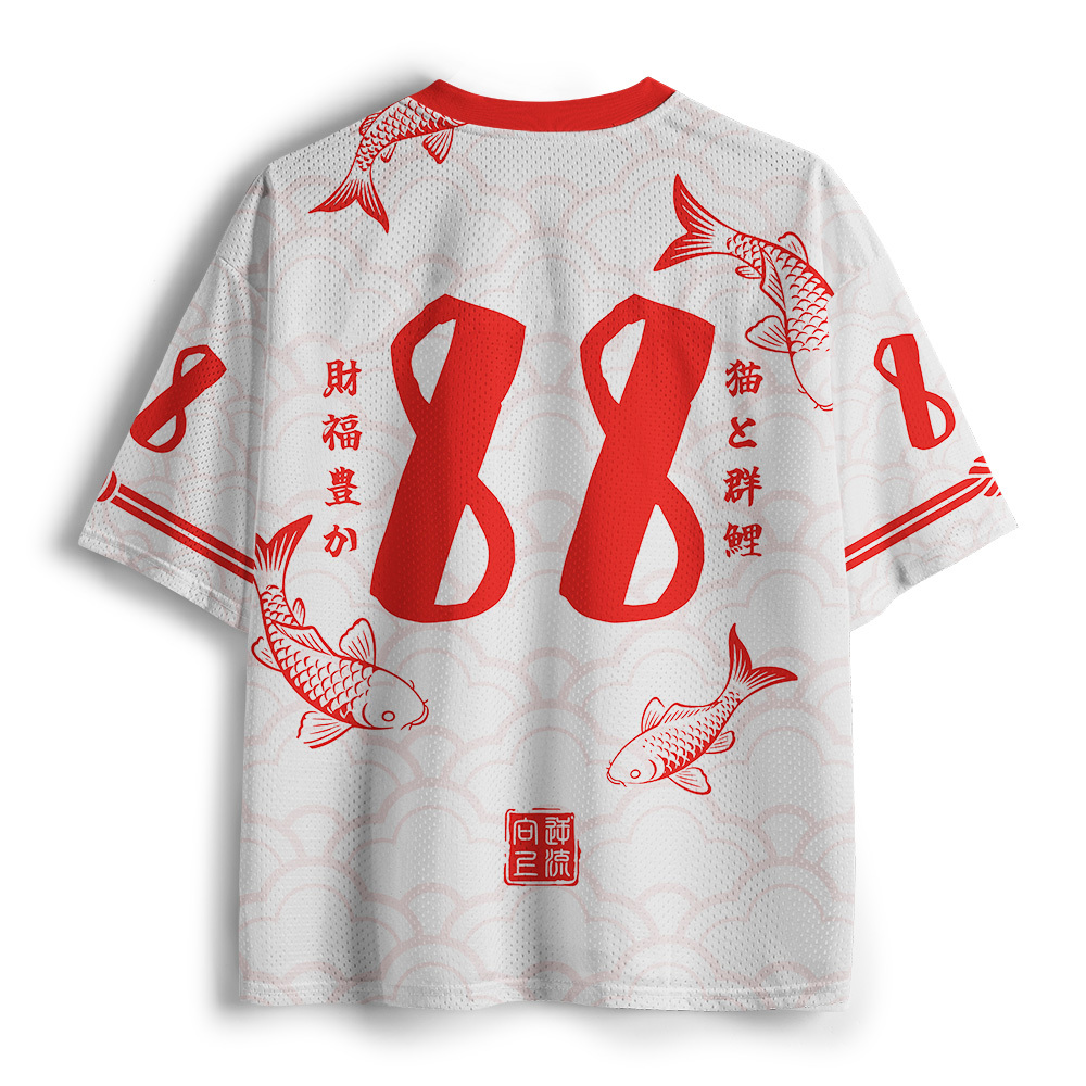 Tokyo-Tiger Kimono Cat Koi Mesh Jersey