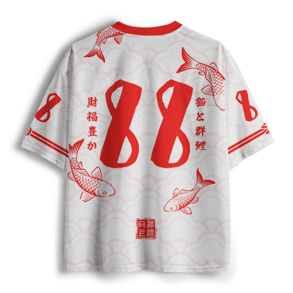 Tokyo-Tiger Kimono Cat Koi Mesh Jersey