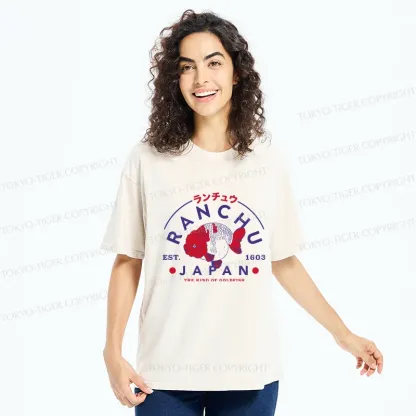 Tokyo-Tiger Japanese Goldfish Washed T-Shirt