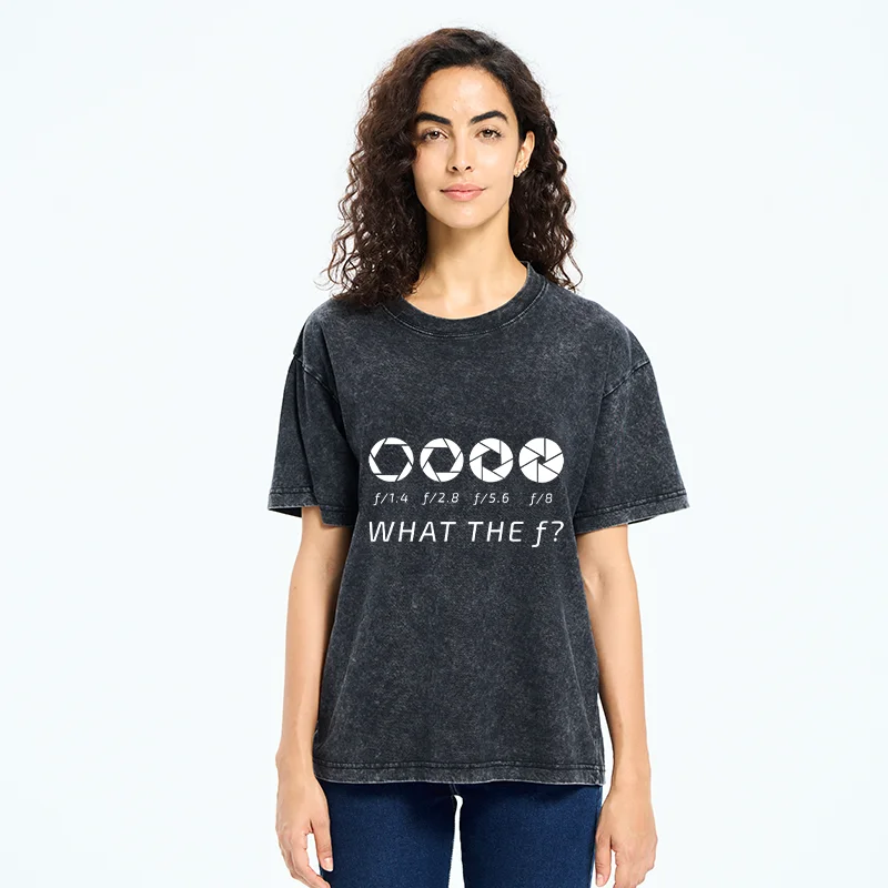 Tokyo-Tiger Aperture f-stop Funny Washed T-Shirt