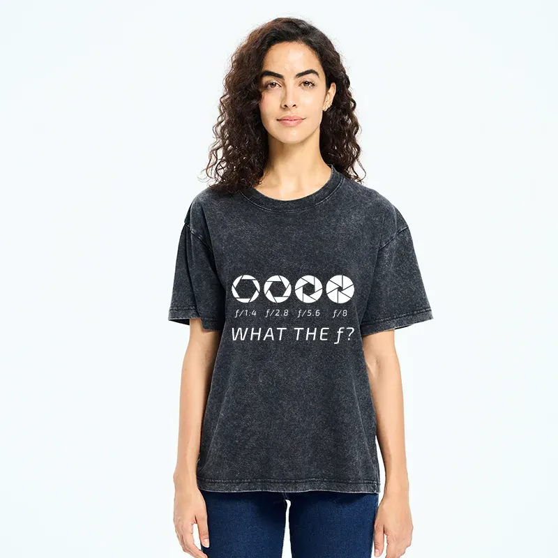 Tokyo-Tiger Aperture f-stop Funny Washed T-Shirt