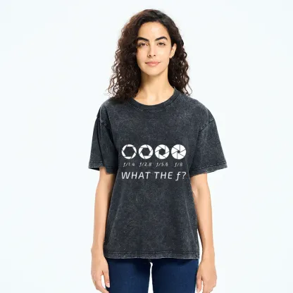 Tokyo-Tiger Aperture f-stop Funny Washed T-Shirt