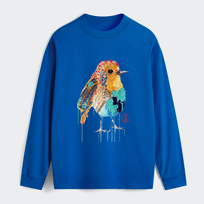 Tokyo‑Tiger Sparkly Wild Bird Classic Long Sleeve T-Shirt