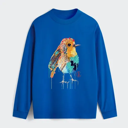 Tokyo‑Tiger Sparkly Wild Bird Classic Long Sleeve T-Shirt